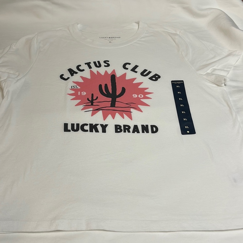 Lucky Brand T-shirt with with cactus print